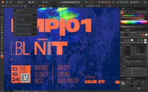 affinity publisher cursus training tekst typografie voorbeeld